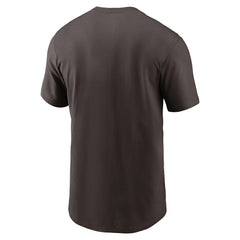 Nike Cleveland Browns Primetime Wordmark Essential T-Shirt Brown