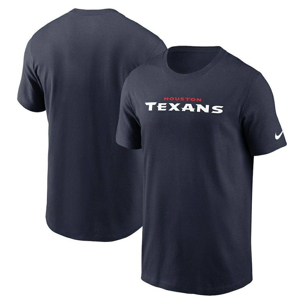 Nike Houston Texans Wordmark Essential T-Shirt Navy