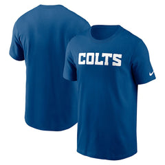 Nike Indianapolis Colts Primetime Wordmark Essential T-Shirt Royal