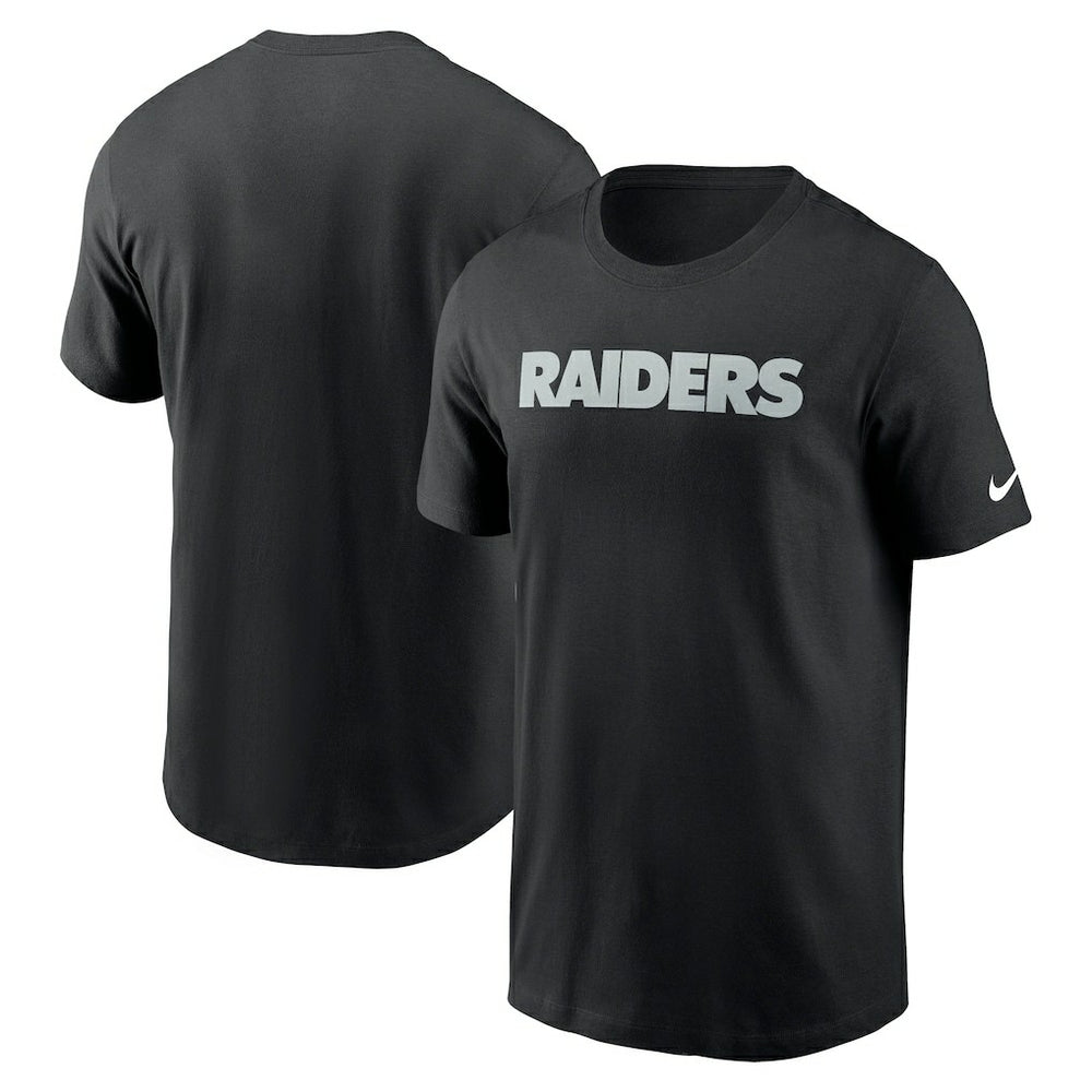 Nike Las Vegas Raiders Primetime Wordmark Essential T-Shirt Black