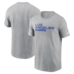 Nike Los Angeles Rams Primetime Wordmark Essential T-Shirt Heather Gray