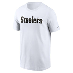 Nike Pittsburgh Steelers Primetime Wordmark Essential T-Shirt White