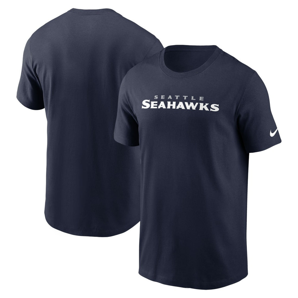 Nike Seattle Seahawks Primetime Wordmark Essential T-Shirt College Navy