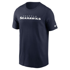 Nike Seattle Seahawks Primetime Wordmark Essential T-Shirt College Navy