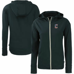 Cleveland Guardians Cutter & Buck Women's Daybreak Eco Recycled Full-Zip Hoodie - Navy - MLB on Sale