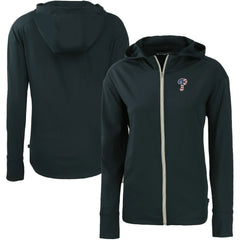 Philadelphia Phillies Cutter & Buck Women's Daybreak Eco Recycled Full-Zip Hoodie - Navy - MLB Online