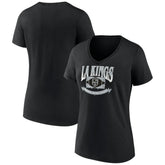 Los Angeles Kings Women's Slapshot V-Neck T-Shirt - Black - NHL 200501592