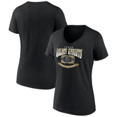 Vegas Golden Knights Women's Slapshot V-Neck T-Shirt - Black - NHL 200501604