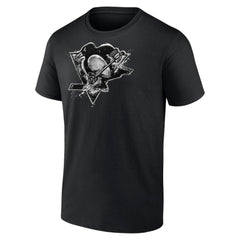 Pittsburgh Penguins Iced Out T-Shirt - Black - NHL 200501643