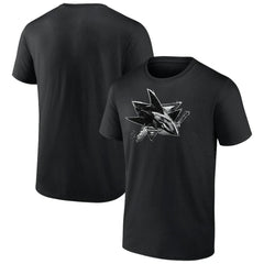 San Jose Sharks Iced Out T-Shirt - Black - NHL 200501644
