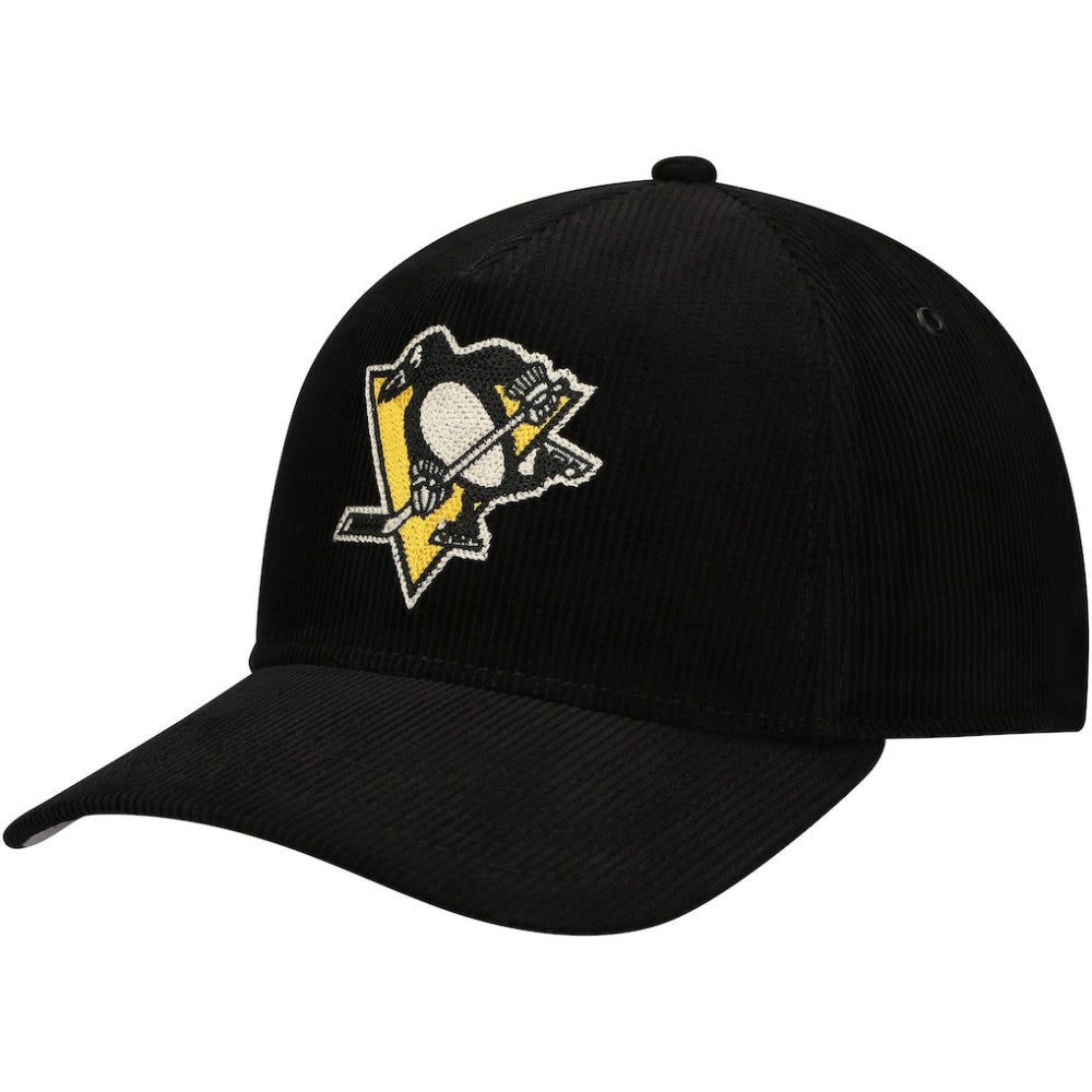 Pittsburgh Penguins American Needle Corduroy Chain Stitch Adjustable Hat - Black - NHL 200509106