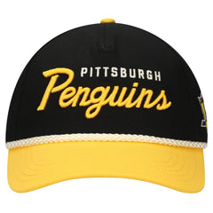 Pittsburgh Penguins American Needle Roscoe Washed Twill Adjustable Hat - Black/Gold - NHL 200509117