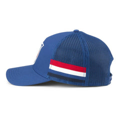 New York Rangers American Needle HotFoot Stripes Trucker Adjustable Hat - Blue - NHL 200509129