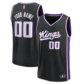 Sacramento Kings Youth Fast Break Custom Replica Jersey Black Icon Edition | Fanatics for sale