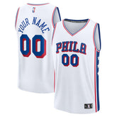 Philadelphia 76ers Youth Fast Break Custom Replica Jersey White Association Edition | Fanatics online