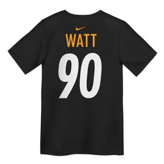 Nike T.J. Watt Pittsburgh Steelers Preschool Player Name & Number T-Shirt Black