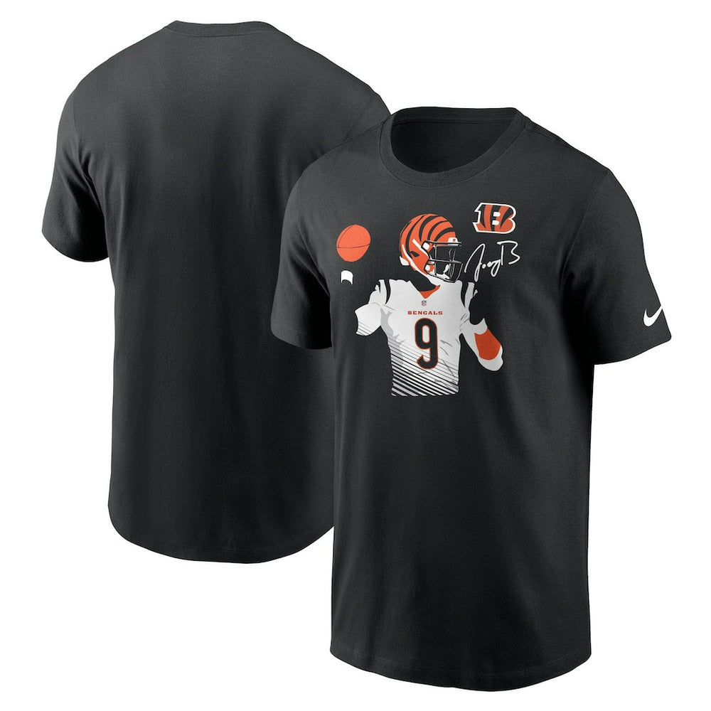 Nike Joe Burrow Cincinnati Bengals Player Graphic T-Shirt Black