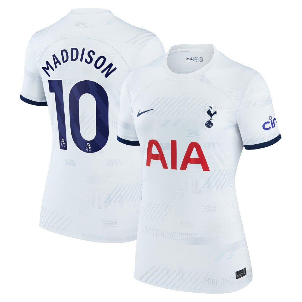 James Maddison Tottenham Hotspur Women's 2023/24 Home Stadium Replica Player Jersey White - Nike