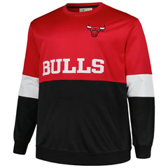 Chicago Bulls Big & Tall Split Pullover Sweatshirt for sale Red/Black | Fanatics Lifestyle