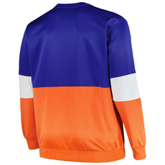 New York Knicks Big & Tall Split Pullover Sweatshirt Blue/Orange | Fanatics for sale