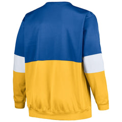 Golden State Warriors Big & Tall Split Pullover Sweatshirt for sale Royal/Gold | Fanatics