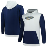 New Orleans Pelicans Big & Tall Primary Arctic Pullover Hoodie Navy/Silver | Fanatics