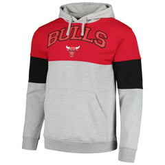 Chicago Bulls Contrast Pieced Pullover Hoodie for sale Red | Fanatics US