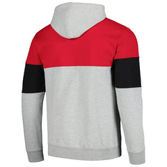 Chicago Bulls Contrast Pieced Pullover Hoodie for sale Red | Fanatics US