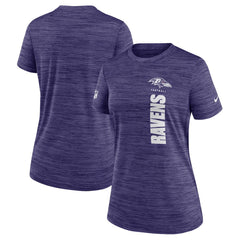 Nike Baltimore Ravens Women's Sideline Velocity Dri-FIT T-Shirt Purple