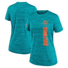 Nike Miami Dolphins Women's Sideline Velocity Dri-FIT T-Shirt Aqua