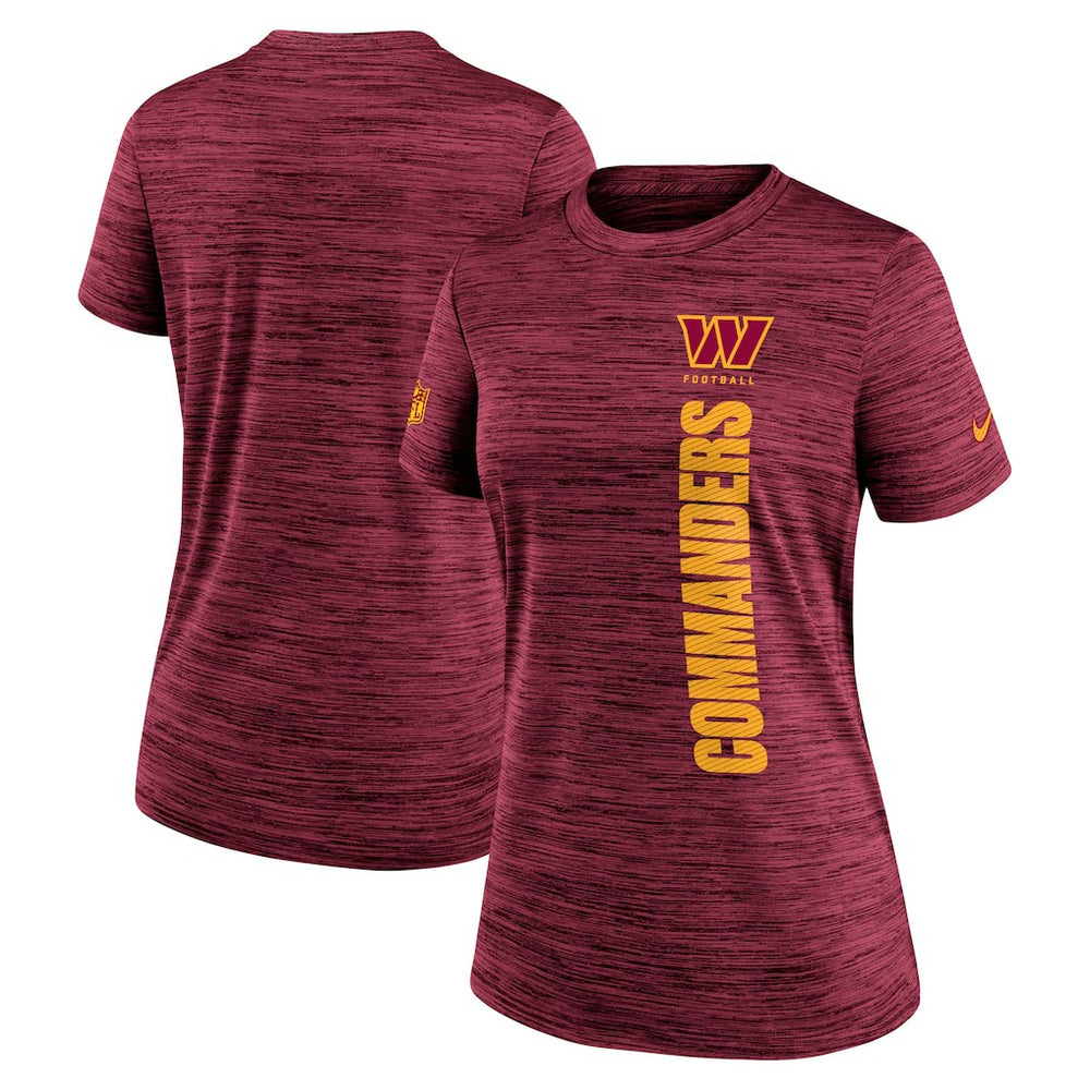 Nike Washington Commanders Women's Sideline Velocity Dri-FIT T-Shirt Burgundy