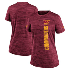 Nike Washington Commanders Women's Sideline Velocity Dri-FIT T-Shirt Burgundy