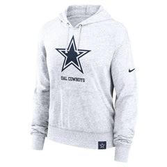 Nike Dallas Cowboys Women's Gym Vintage Logo Pullover Hoodie White