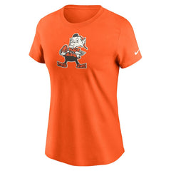 Nike Cleveland Browns Women's Throwback Primary Logo T-Shirt Orange