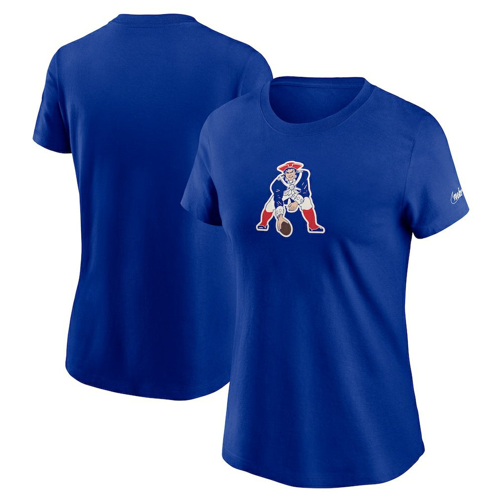 Nike New England Patriots Women's Throwback Primary Logo T-Shirt Royal