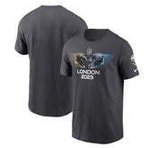 Nike Baltimore Ravens vs. Tennessee Titans 2023 London Game Essential T-Shirt Anthracite