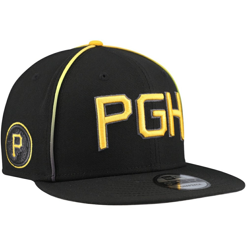 Pittsburgh Pirates New Era City Connect 9FIFTY Snapback Hat - Black - New Era on Sale