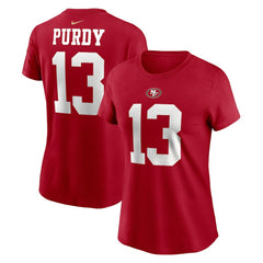 Nike Brock Purdy San Francisco 49ers Women's Player Name & Number T-Shirt Scarlet