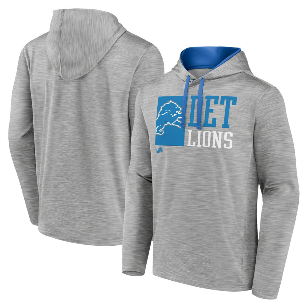 Fanatics Detroit Lions Never Quit Hoodie Heather Gray