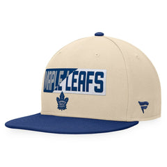 Toronto Maple Leafs Fanatics Goalaso Snapback Hat - Cream/Blue - NHL 200542924