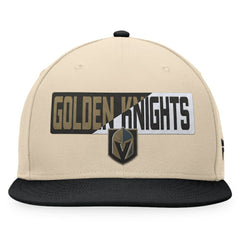 Vegas Golden Knights Fanatics Goalaso Snapback Hat - Cream/Black - NHL 200542925
