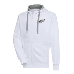 Detroit Red Wings Antigua Metallic Logo Victory Full-Zip Hoodie - White - NHL 200544462