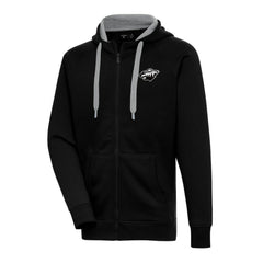 Minnesota Wild Antigua Metallic Logo Victory Full-Zip Hoodie - Black - NHL 200544468
