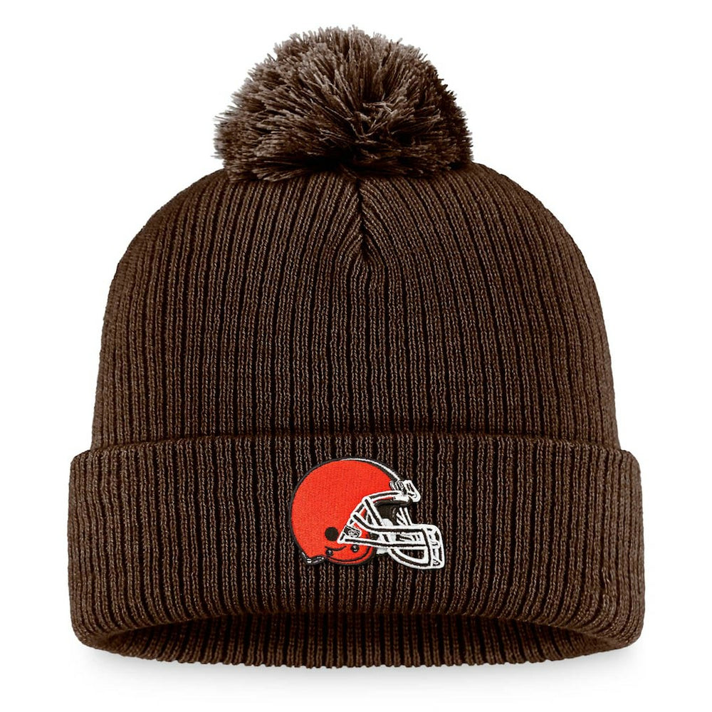 Fanatics Cleveland Browns Women's Cuffed Knit Hat with Pom Brown