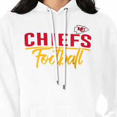 Kansas City Chiefs G-III 4Her by Carl Banks Women's Graphic Fleece Pullover Hoodie White