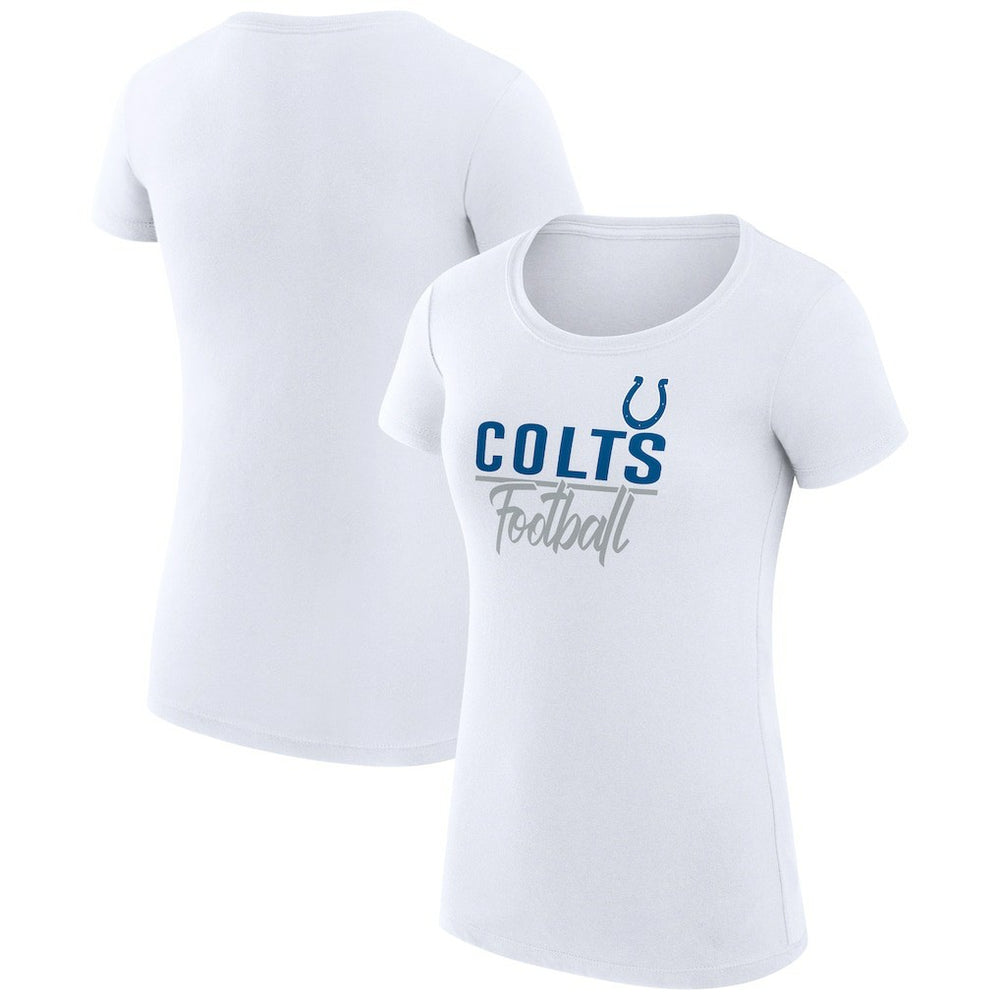 Indianapolis Colts G-III 4Her by Carl Banks Women's Team Graphic Fitted T-Shirt White