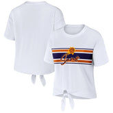 Phoenix Suns WEAR by Erin Andrews Women's Tie-Front T-Shirt White