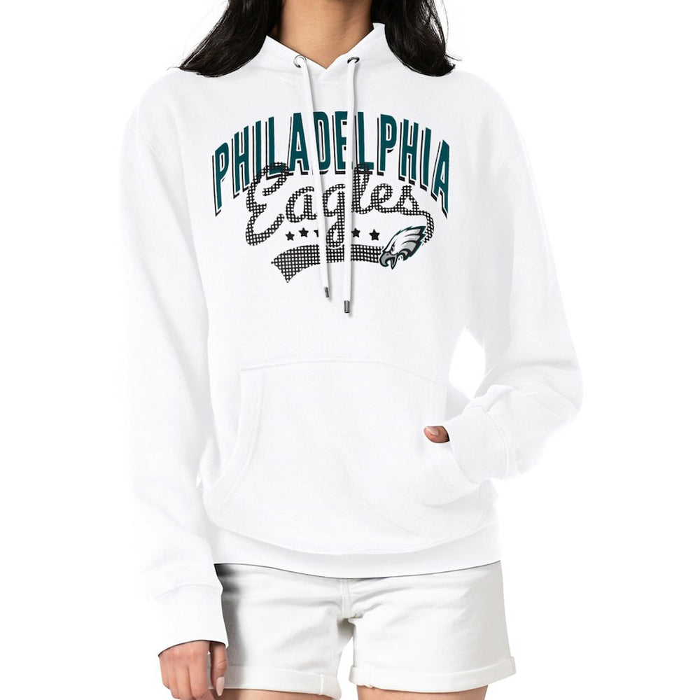 Philadelphia Eagles G-III 4Her by Carl Banks Women's Filigree Logo Pullover Hoodie – White