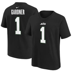 Nike Ahmad Sauce Gardner New York Jets Youth Player Name & Number T-Shirt Black