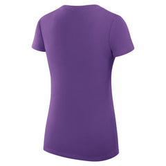 Sacramento Kings G-III 4Her by Carl Banks Women's Super-Slim Fit Lightweight Filigree Logo V-Neck T-Shirt Purple